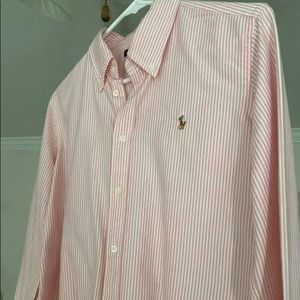 Pink Striped Ralph Lauren polo